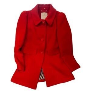 Kate Spade A-line Coat (Red, Small)